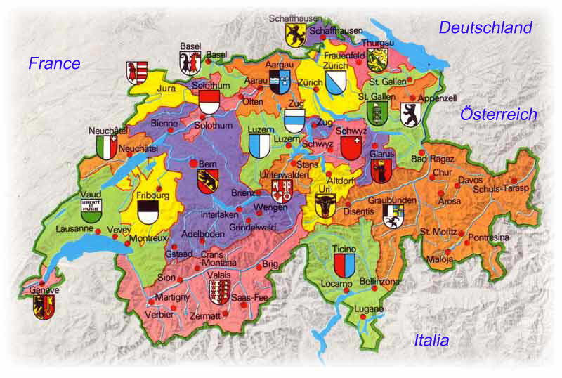 Select a region of Switzerland