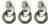 Ancoraggi doppi - Amarrages doubles